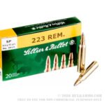 20 Rounds of .223 Ammo by Sellier & Bellot - 55gr SP - Image 4