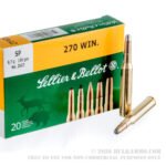 20 Rounds of .270 Win Ammo by Sellier & Bellot - 150gr SP - Image 2