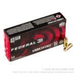 50 Rounds of .40 S&W Ammo by Federal - 155gr FMJ - Image 4
