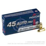 1000 Rounds of .45 ACP Ammo by Fiocchi - 230gr FMJ - Image 2