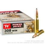 200 Rounds of .308 Win Ammo by Winchester Super-X - 180gr SP