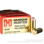 20 Rounds of 10mm Ammo by Hornady Handgun Hunter - 135gr MonoFlex - Image 4