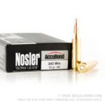 200 Rounds of .243 Win Ammo by Hornady Precision Hunter - 90gr ELD-X