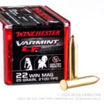 50 Rounds of .22 WMR Ammo by Winchester Varmint LF - 25gr NTX - Image 5