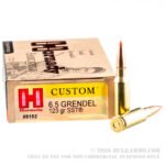 20 Rounds of 6.5mm Grendel Ammo by Hornady - 123gr SST