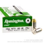500 Rounds of 10mm Ammo by Remington - 180gr MC