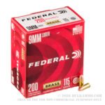 1000 Rounds of 9mm Ammo by Federal Champion Training - 115gr FMJ - Image 4