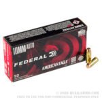 50 Rounds of 10mm Ammo by Federal American Eagle - 180gr FMJ - Image 2