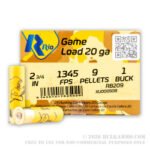 250 Rounds of 20ga Ammo by Rio Ammunition - #1 Buck - Image 4