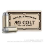 50 Rounds of .45 Long Colt Ammo by Black Hills Authentic Cowboy Action - 250gr RNFP - Image 4